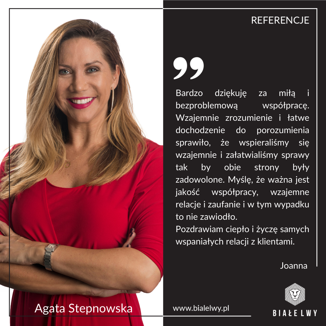 Agata Stepnowska - referencje